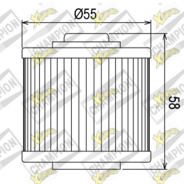 Filtro olio COF045 Yamaha...