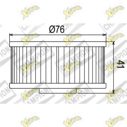 Filtro olio COF044 Yamaha...