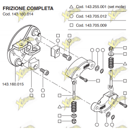 Frizione completa 2 masse...