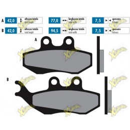 Original Polini brake pads...