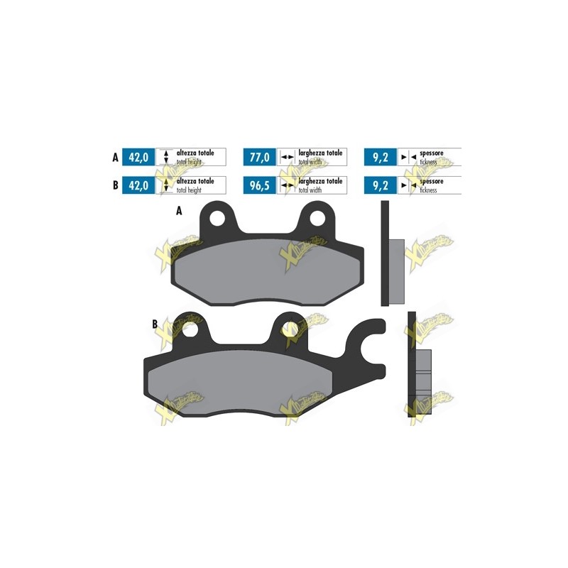 Brake pads for Kymco