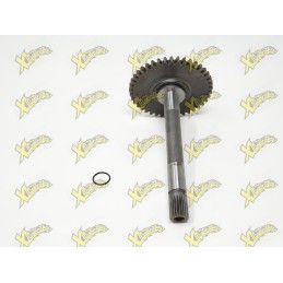 Reverse engine primary transmission shaft