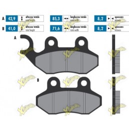 Polini original brake pads...