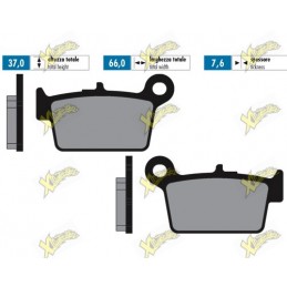 Beta sintered brake pads