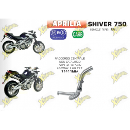 Collettore centrale non catalizzato per Aprilia Shiver 750 dal 208 al 2017 Arrow