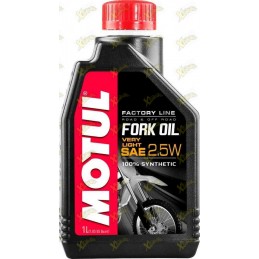 Motul fork oil factory line...