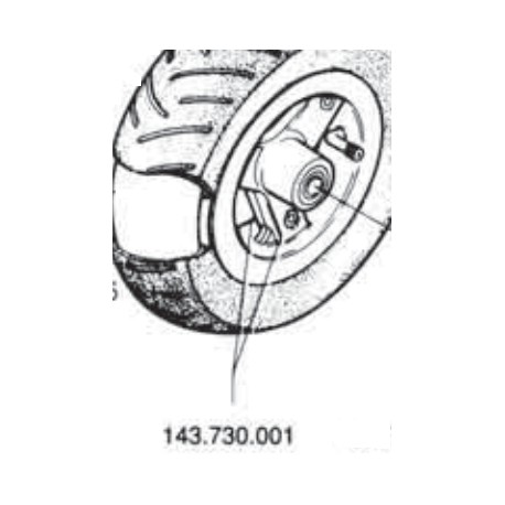 CERCHIO POLINI ANTERIORE 5" COMPLETO - WHEELE POLINI FRONT 5 "COMPLETE CERCHIO POLINI ANTERIORE 5" COMPLETO - WHEELE POLINI FRONT 5 "COMPLETE