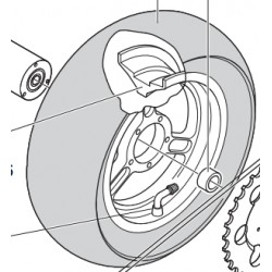 CERCHIO POSTERIORE 6,5" RACING - Wheel POLINI Rim 6.5 "RACING