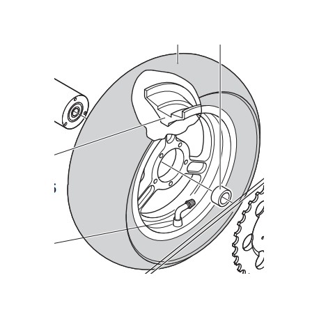 CERCHIO POSTERIORE 6,5" RACING - Wheel POLINI Rim 6.5 "RACING