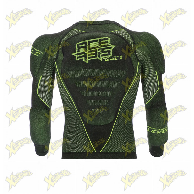 Pettorina Acerbis X-Fit Future Level 2 - Nero/Giallo, Taglia S/M, Per Protezione E Stile