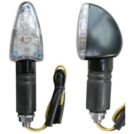 Coppia frecce omologate ARROW NERE con led - A pair of indicators homologated ARROW BLACK whit LEDs