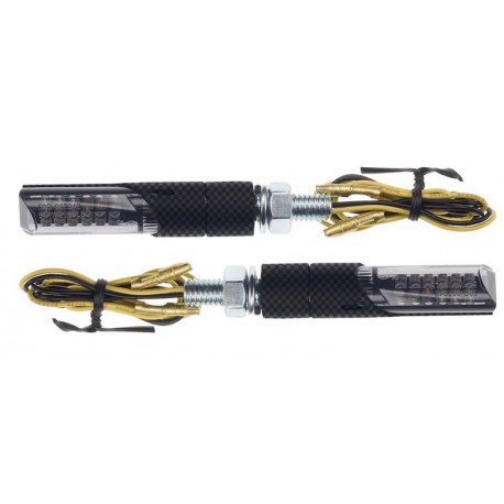 Frecce omologate MISSILE CARBON con led - A pair of indicators approved MISSILE CARBON with LEDs
