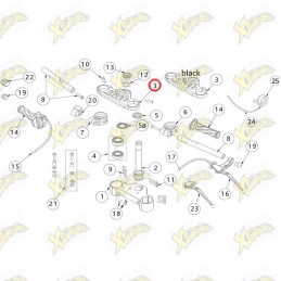 Upper steering plate Ohvale...