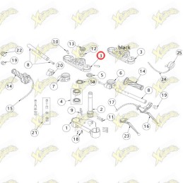 Upper steering plate Ohvale...