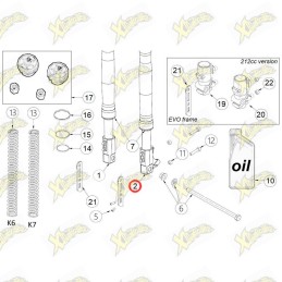 Piedino sinistro CNC Ohvale...