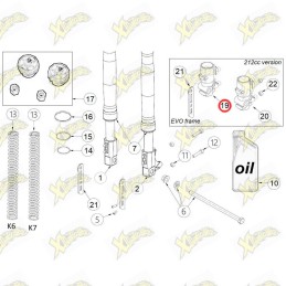 Ohvale RH CNC fork foot (dd...