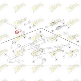 Perno forcellone Ohvale...