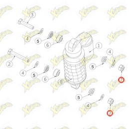 Dado ammortizzatore Ohvale...