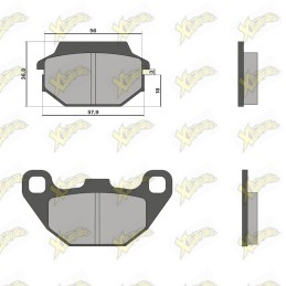 Malossi brake pads 6215858BB