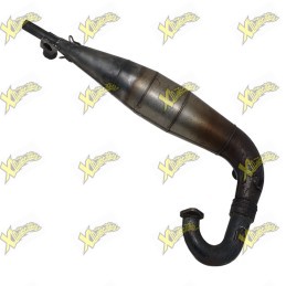 Used BZM R Racing Exhaust for 50cc 2-Stroke Minimoto – with Header