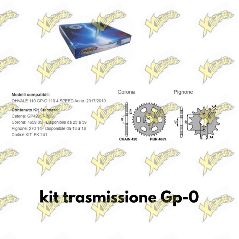 Ohvale GP-0 transmission kit PBR EK 241 Ohvale GP-0 transmission kit PBR EK 241