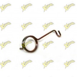 Lever return spring to left...