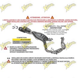 Scarico Arrow Pro-Race titanio nero alto racing per Ducati Panigale V4 2025 71253CP