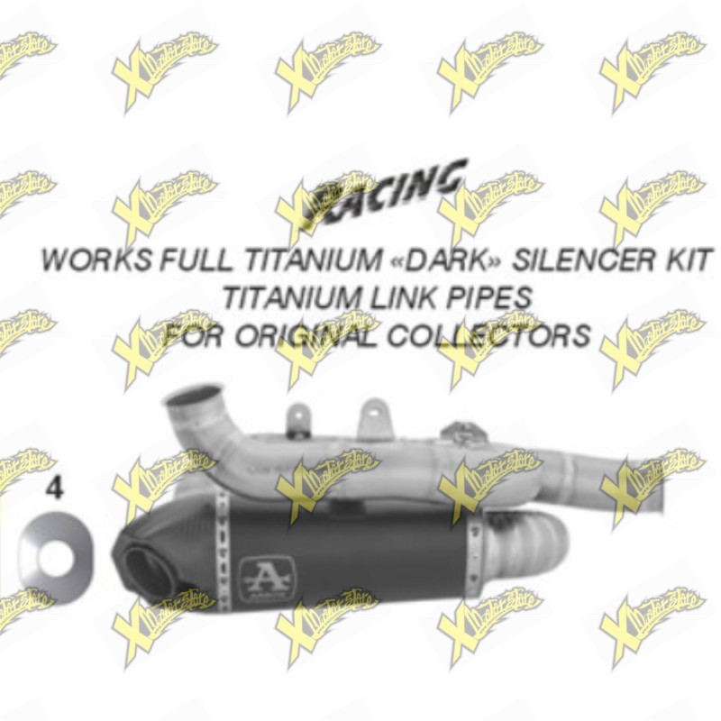 Arrow Works Racing Titanium Dark Slip-On Ducati Panigale V4 / V4S 2025 71163PKR Arrow Works Racing Titanium Dark Slip-On Ducati Panigale V4 / V4S 2025 71163PKR