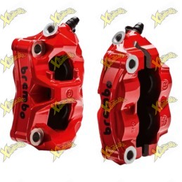Pair of Brembo Racing Stylema red radial calipers Ducati Panigale V4 / V4 S / V4 R / V4 SP 2018-2024 – Code 96180861AB