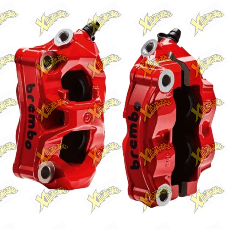 Coppia pinze radiali rosse Stylema Brembo Racing Ducati Panigale V4 / V4 S / V4 R / V4 SP 2018-2024 – Codice 96180861AB