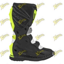 Stivali bambino motocross Forma Gravity Grigio Giallo Fluo