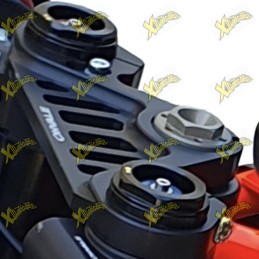 Piastra di sterzo superiore nera per Ohvale Gp-0 evo e Gp-2 03.ST.0053.L