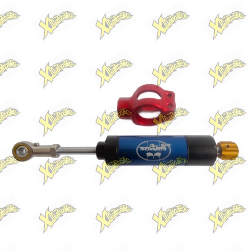 Ammortizzatore di sterzo minimoto regolabile completo di collarino Ammortizzatore di sterzo minimoto regolabile completo di collarino