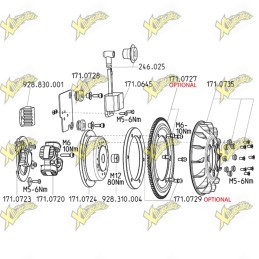 Accensione Polini For Race Vespa PK 50 / 125 Avviamento Elettrico 4 Fili Ø20 171.0562