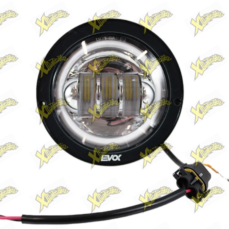 Fanale Anteriore EVOK Iron LED Fondo Cromato Plug&Play Piaggio SI FL2 246472216