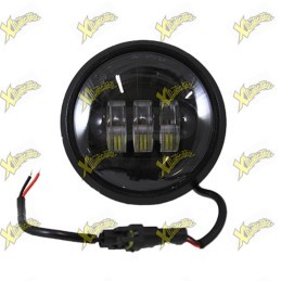 EVOK Iron LED Front Headlight 3-Lens Angel Eyes with Converter 246472210
