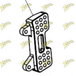 Supporto Regolazione Pedana Sinistra Ohvale GP-7 – 04.PE.0002.L