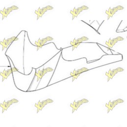 Unpainted low fairing for Ohvale Gp-0 01.CA.0077.G