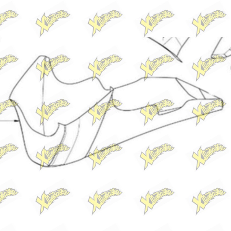 Unpainted low fairing for Ohvale Gp-0 01.CA.0077.G