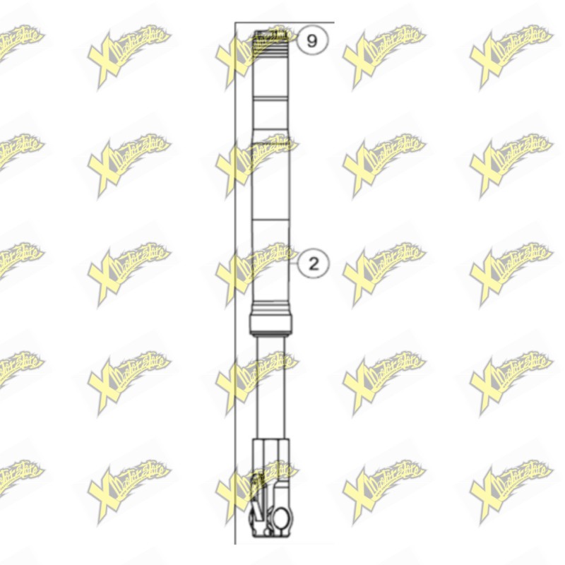 Ohvale Gp-7 right fork stem 04.FA.0102.L