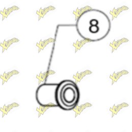 Boccola filettata piedino forcella e ruota anteriore Ohvale GP-7 04.FA.0110.L