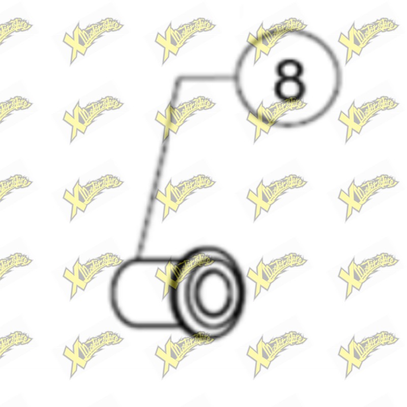 Ohvale GP-7 Threaded Fork Foot and Front Wheel Bushing 04.FA.0110.L