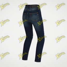 PMJ Sara Women Motorcycle Jeans blue