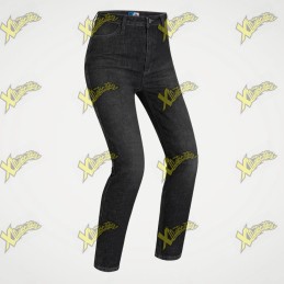 Jeans moto donna PMJ Sara nero