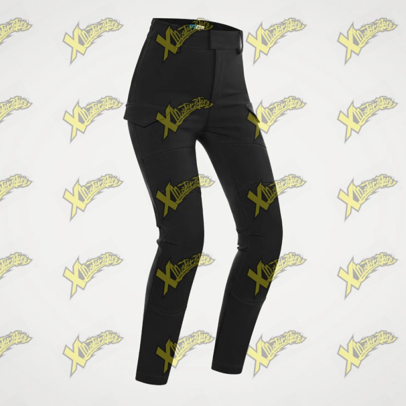 Jeans moto donna PMJ Sidney neri