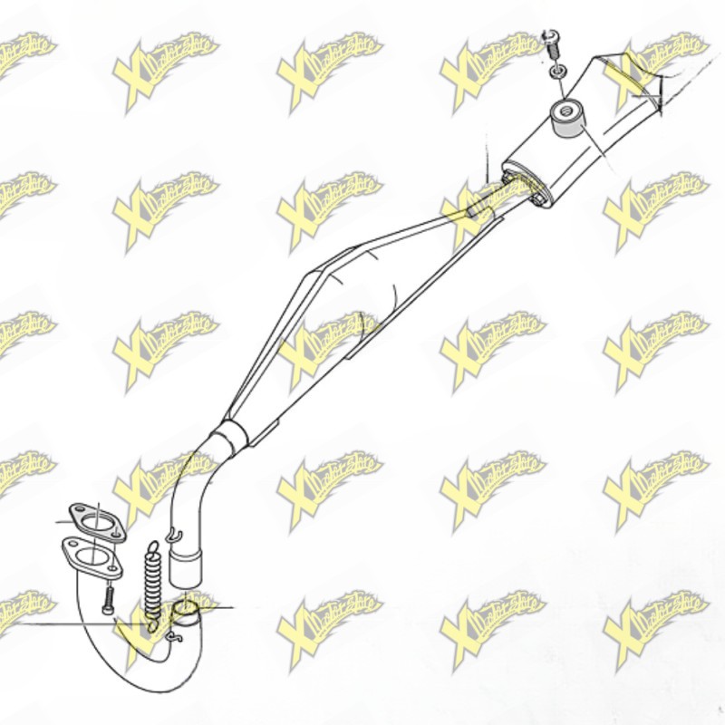 Marmitta minimoto Polini per motore 4,2 hp 143.425.035