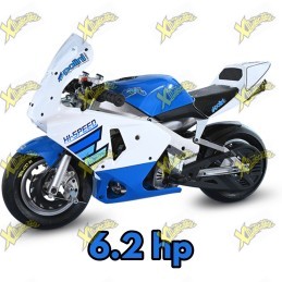 Minimoto Polini 910 RS aria bicolore 6,2 HP ruote 6,5" 143.000.263
