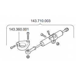 ADJUSTABLE STEERING DAMPER STEEL GP3