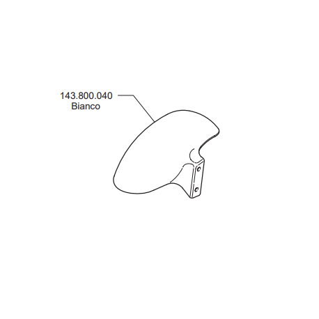 FRONT FENDER WHITE 911 POLINI FRONT FENDER WHITE 911 POLINI