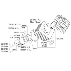 KIT HONDA GP-SP-SC01-DIO-KYMCO CX,DJY D.47